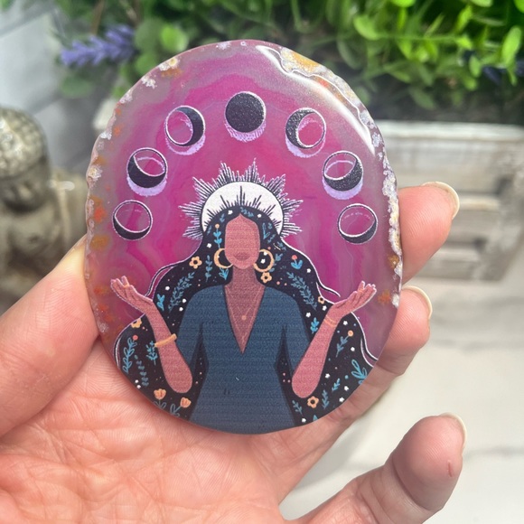 Dyed Agate Slice - Picture 4 of 4